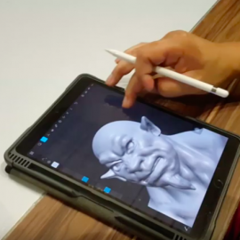 วิธีปั้นงาน 3 มิติด้วย Ipad