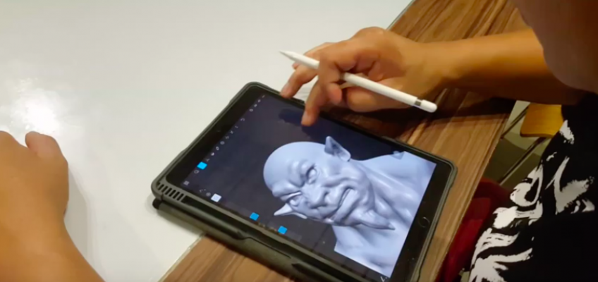 วิธีปั้นงาน 3 มิติด้วย Ipad