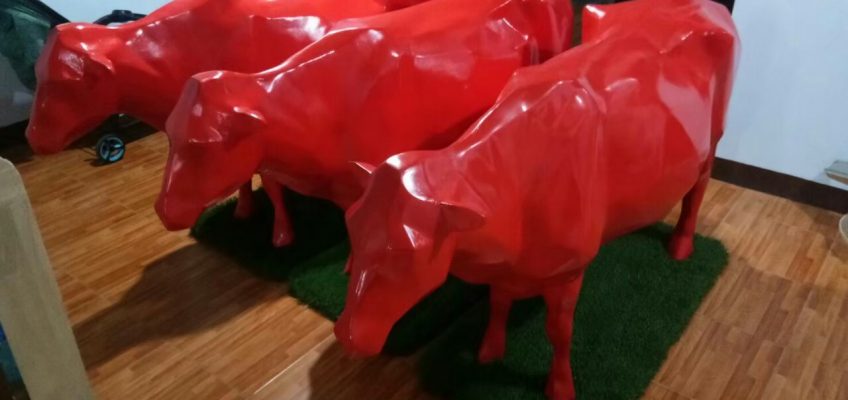 แม่วัวและลูกวัว (วัวแดง Milk land)